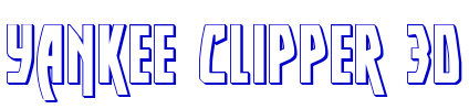 Yankee Clipper 3D шрифт